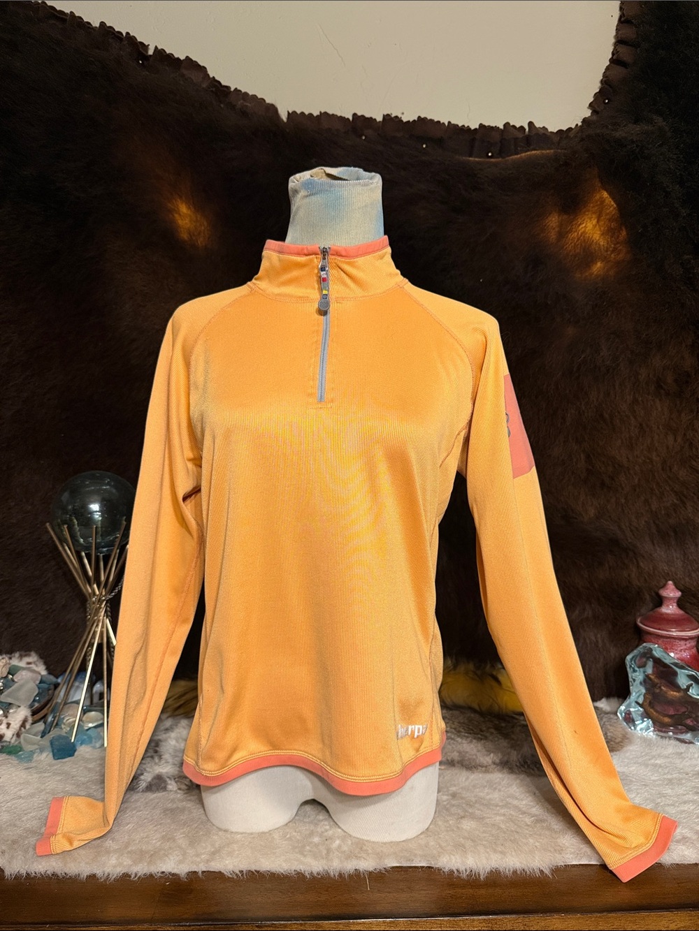 Orange Half-Zip pullover M (6003)